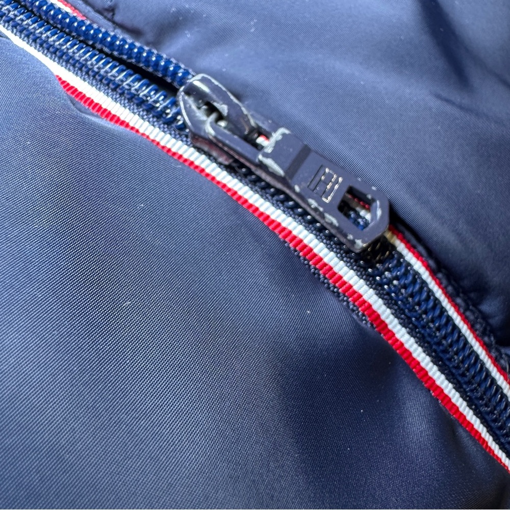 Tommy Hilfiger Navy Women's Extended Jacket Hem Hooded Puffer Coat Small - Picture 11 of 16